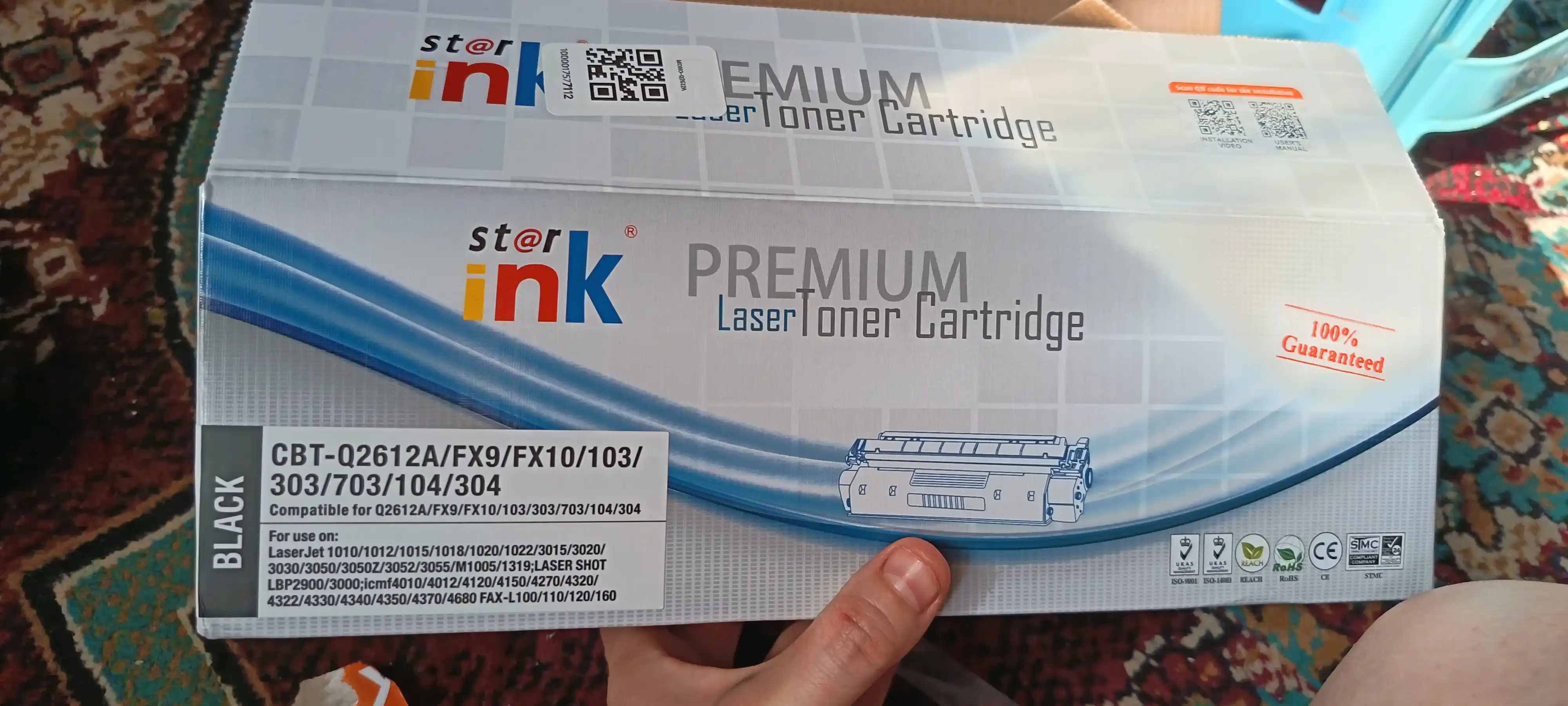 Q2612/FX10 lazer printerlari uchun kartrij (Canon LBP-2900/ CanonMF 4010/4018/4660)