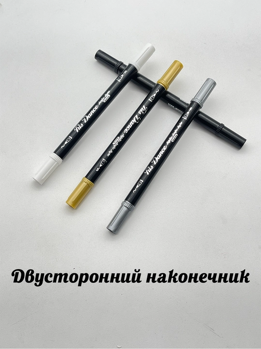 4ta Akril ikki taraflama metallik marker shisha karton plastikda, skrapbuk planer xatlar