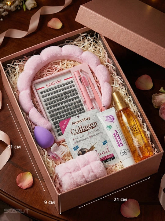 Ayollar uchun kosmetik sovg‘a to‘plami (Beauty Box), bayram sovg'asi, kompleks parvarish