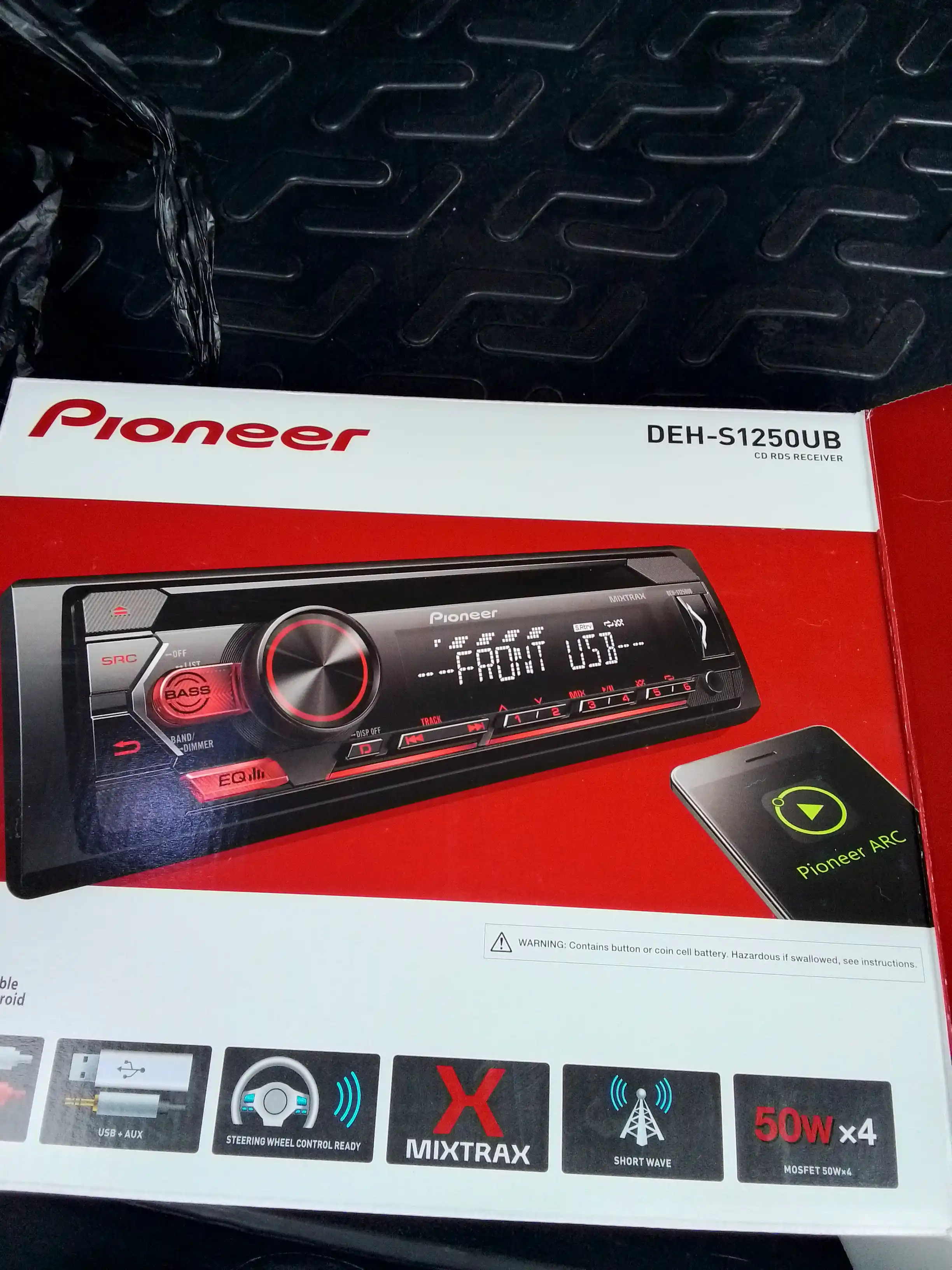 Автомагнитола Pioneer DEH-S1250UB, USB, 1DIN CD