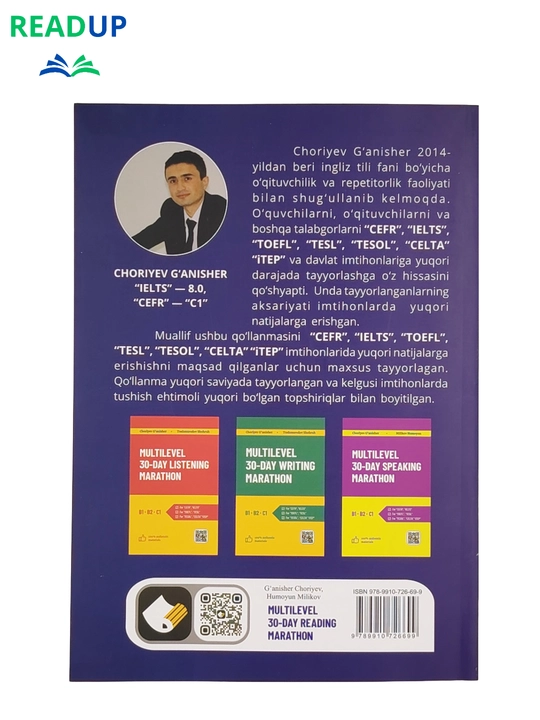 Multilevel 30-day Reading, Speaking, Listening, Writing Marathon, B1, B2,C1