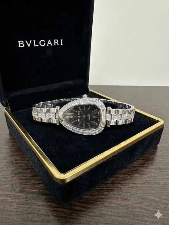 Ayollar soati, kvars mexanizmi, sovg‘a qutisidagi ayollar uchun BVLGARI qo‘l soati