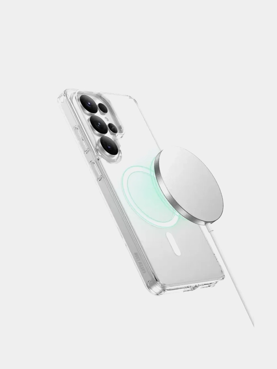 Прозрачный чехол Green Lion Magsafe Crystal Clear для Samsung S24, S25, S26 Plus/Ultra
