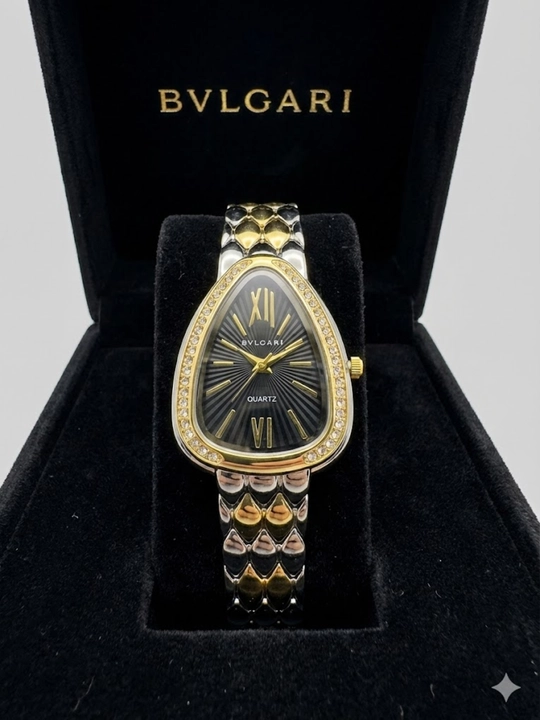 Ayollar soati, kvars mexanizmi, sovg‘a qutisidagi ayollar uchun BVLGARI qo‘l soati