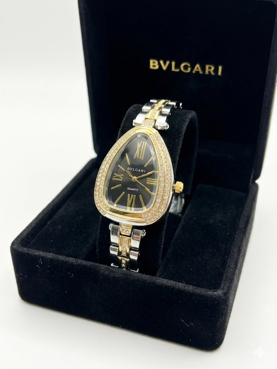 Ayollar soati, kvars mexanizmi, sovg‘a qutisidagi ayollar uchun BVLGARI qo‘l soati