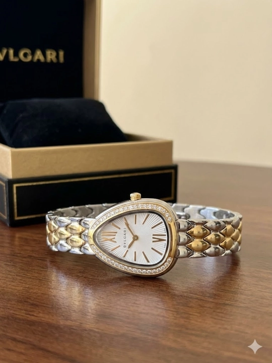 Ayollar soati, kvars mexanizmi, sovg‘a qutisidagi ayollar uchun BVLGARI qo‘l soati
