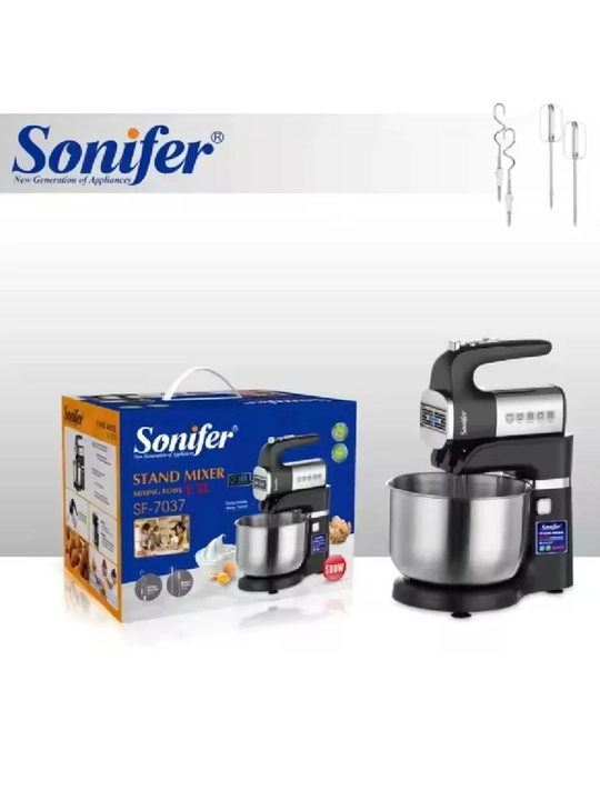 Планетарный миксер 2в1 Sonifer SF-7037, SF-7036, 500Вт, чаша 3.5л
