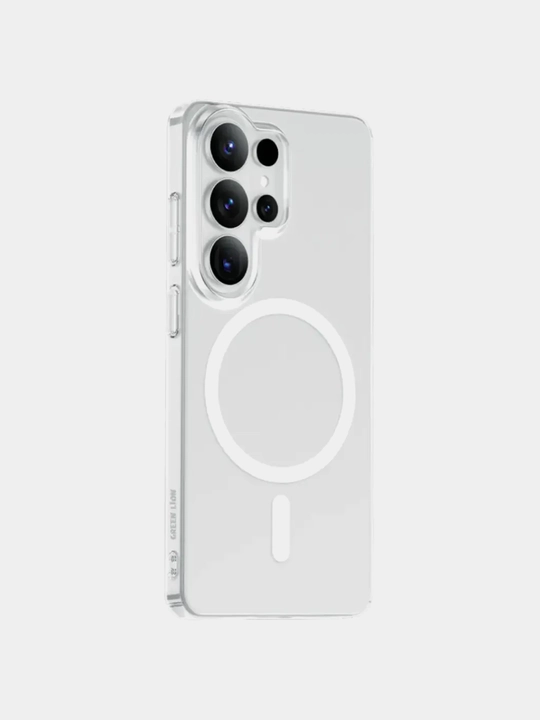Прозрачный чехол Green Lion Magsafe Delgado, для Samsung S24, S25, S26 Plus/Ultra - 