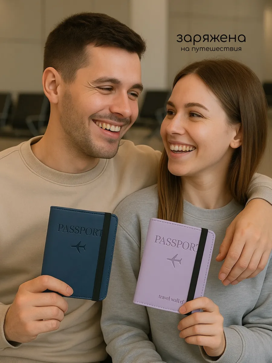 Passport va avtodokumentlar uchun g‘ilof Travel Wallet — kartalar uchun 9 bo‘limli