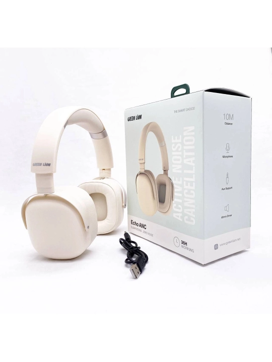 GREEN LION Echo Anc quloqliklari, Bluetooth, faol shovqinni kamaytirish, 30 soatlik ish