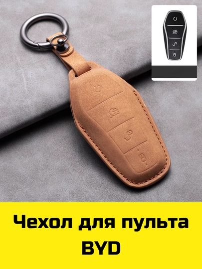 Чехол для пульта BYD, Voyah, Leapmotor, Jetour, GAC, KIA Sonet, K5, Malibu, Equinox, Tracker, Onix — BBSHP-SHOP7-БИРЮЗ