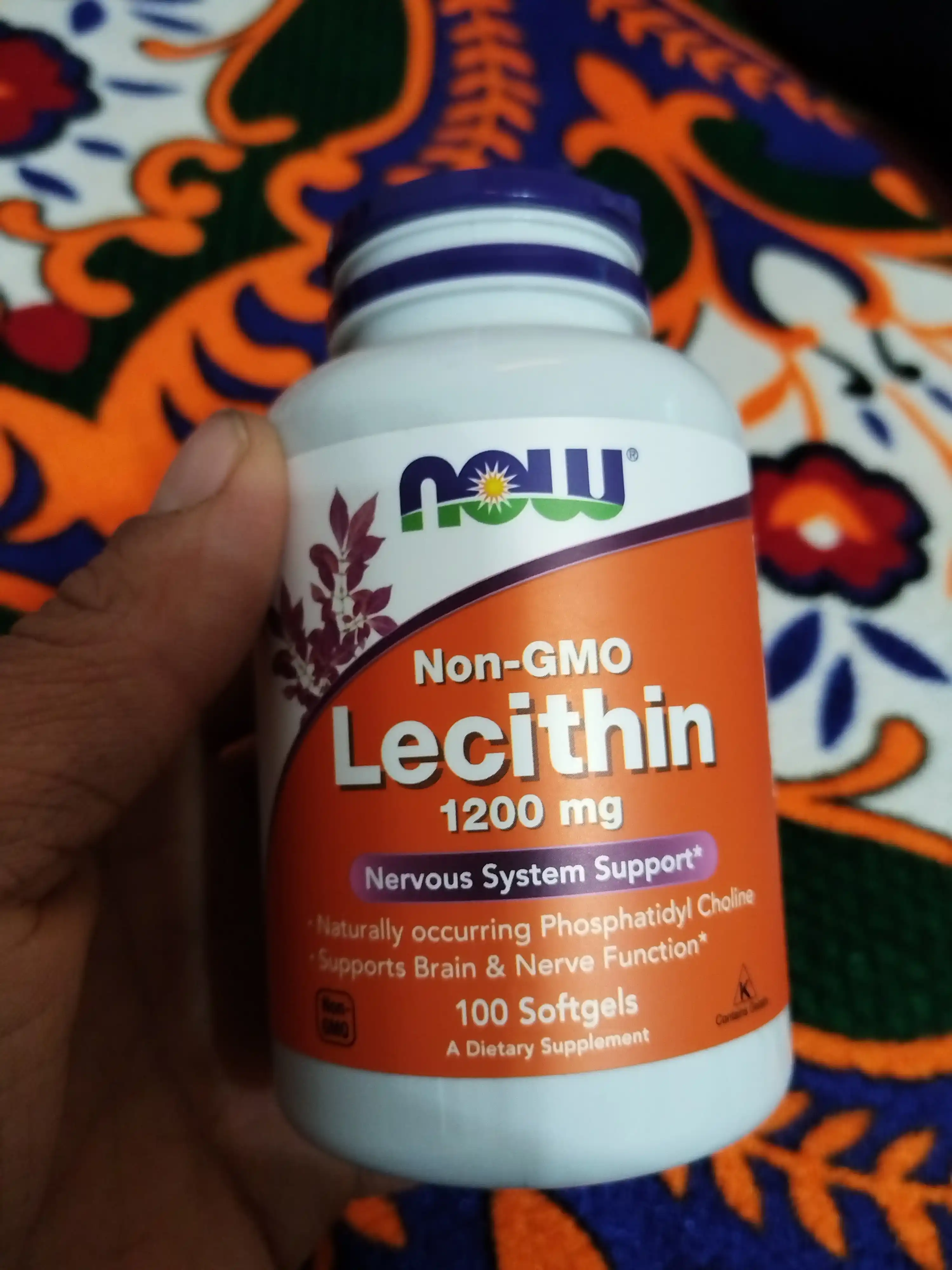 Now Foods, Lesitin (Lecithin) 1200 mg, 100 ta kapsula, Halol