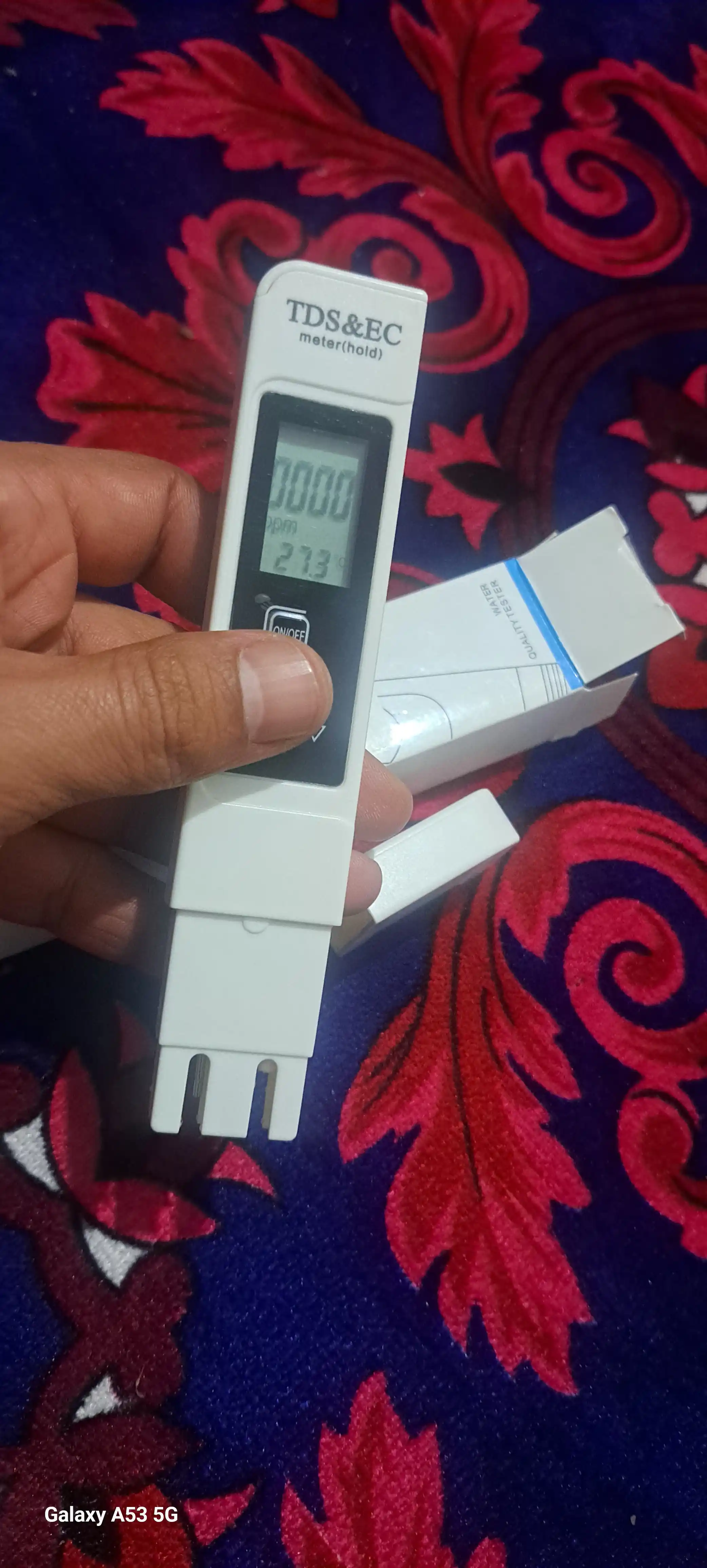 Raqamli o'lchagich suv sifati va suv harorati, TDS&EC meter hold