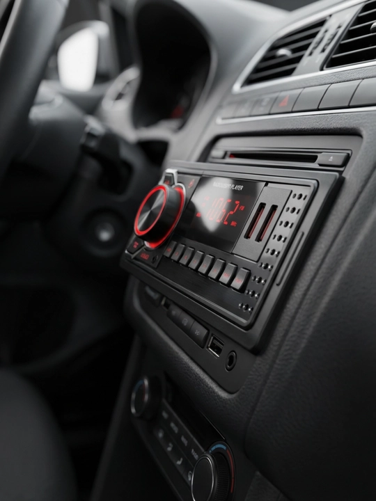 Avtomobil uchun joystikli magnitafon, Bluetooth, AUX, 2USB, FM-radio