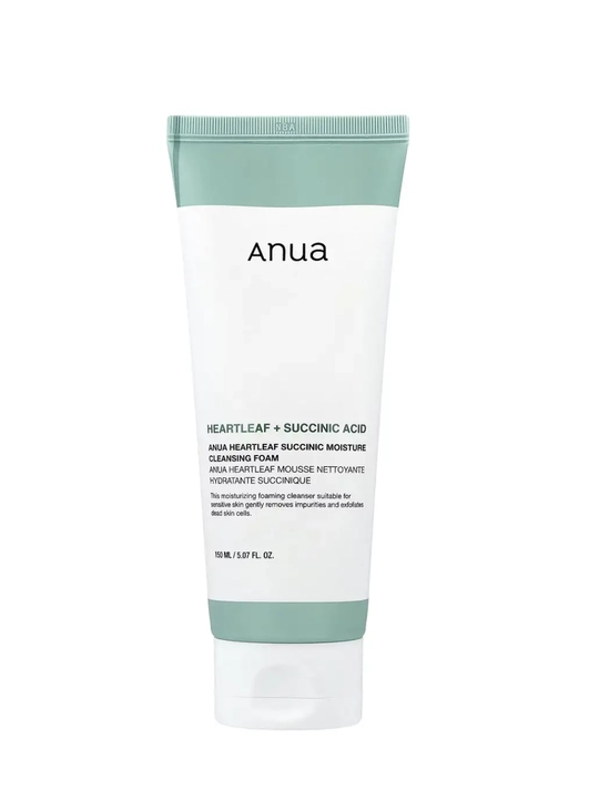Гель-пенка для умывания Anua Heartleaf Succinic Moisture Cleansing Foam - 