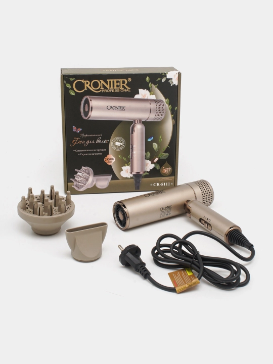 Professional fen soch quritgich CRONIER , quritish va turmaklash uchun, 2800W