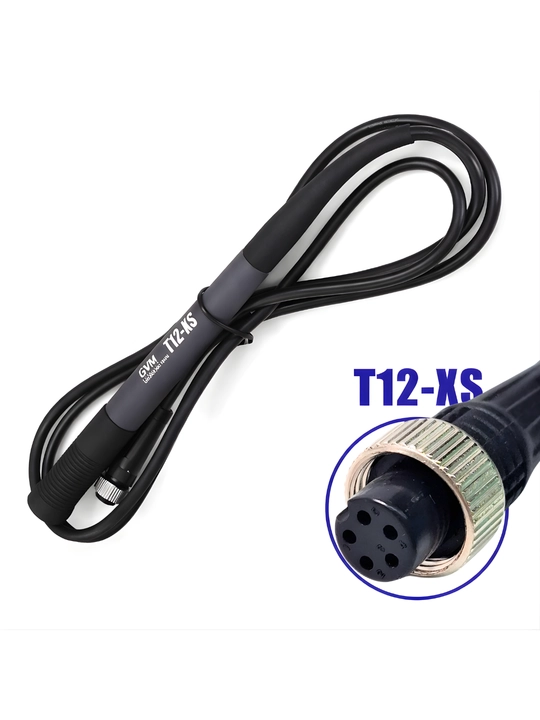 Кабель паяльника GVM T12-XS, для паяльной станции соединительный кабель - 