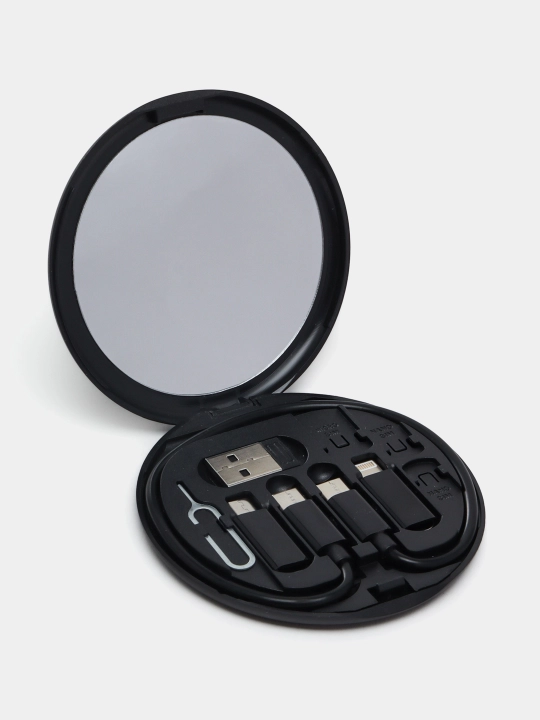 Tez quvvatlanish uchun ko'p funksiyali 6 tasi 1 da kabellar to'plami Type-C  Micro USB 60W