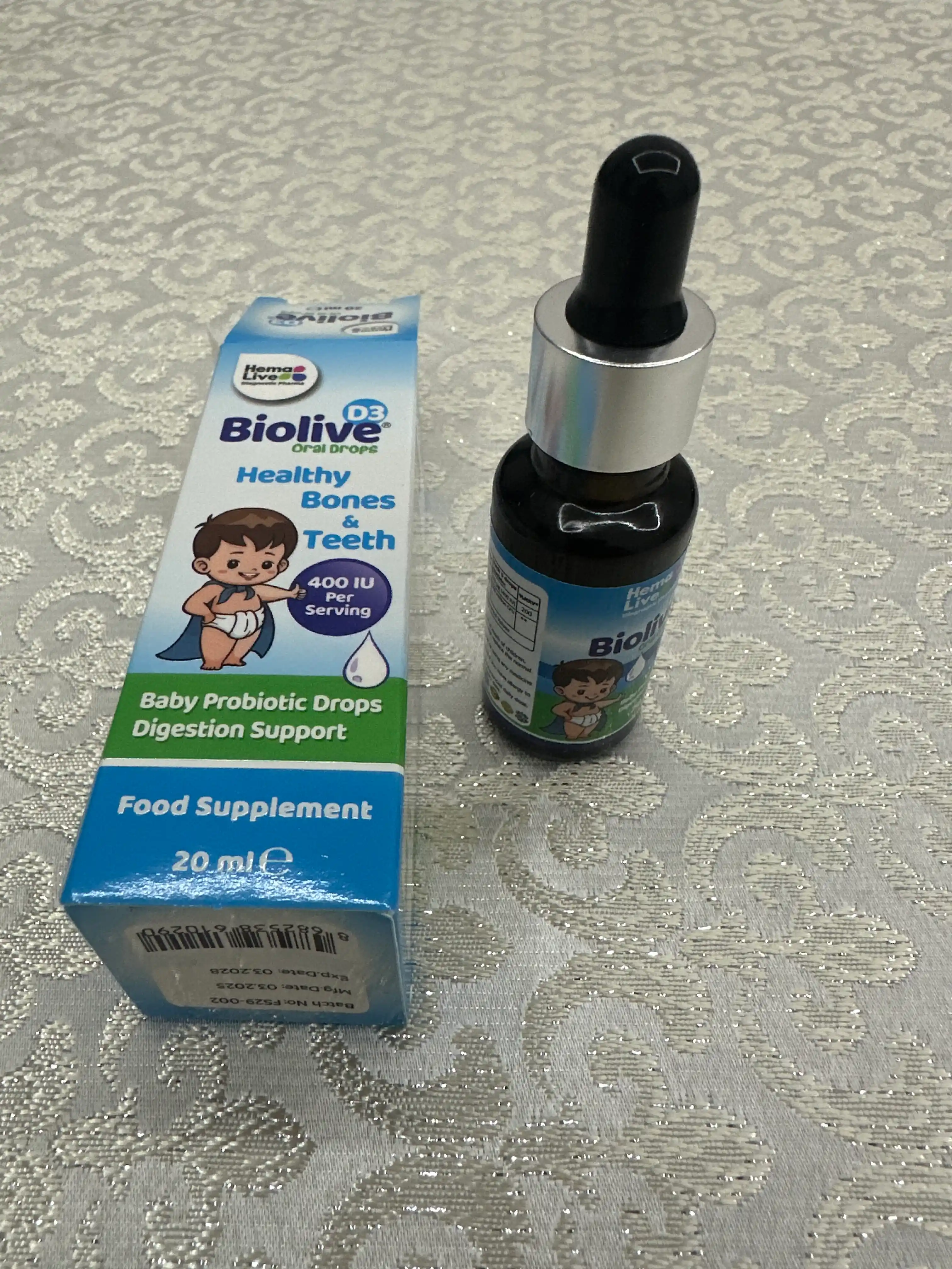 Капли Biolive витамин д 3 с пробиотиком, vitamin d3, витамины для детей, для младенцев