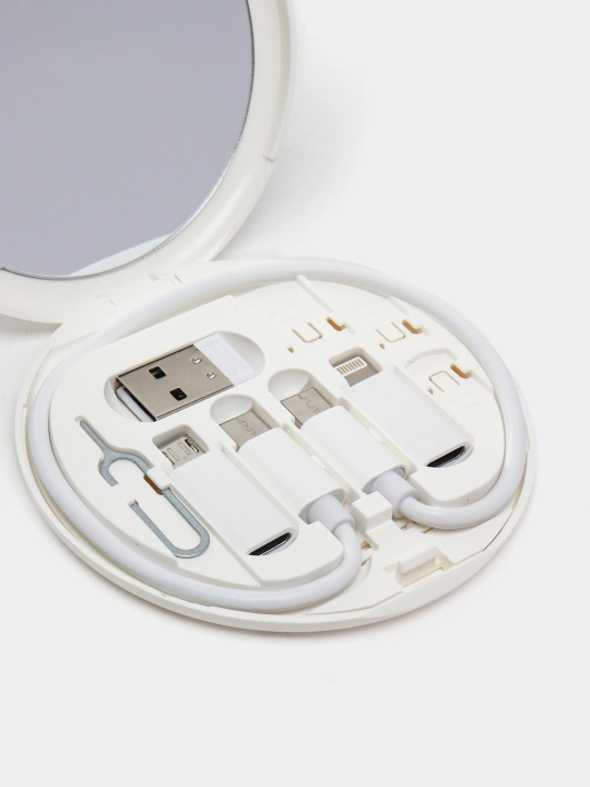Tez quvvatlanish uchun ko'p funksiyali 6 tasi 1 da kabellar to'plami Type-C  Micro USB 60W