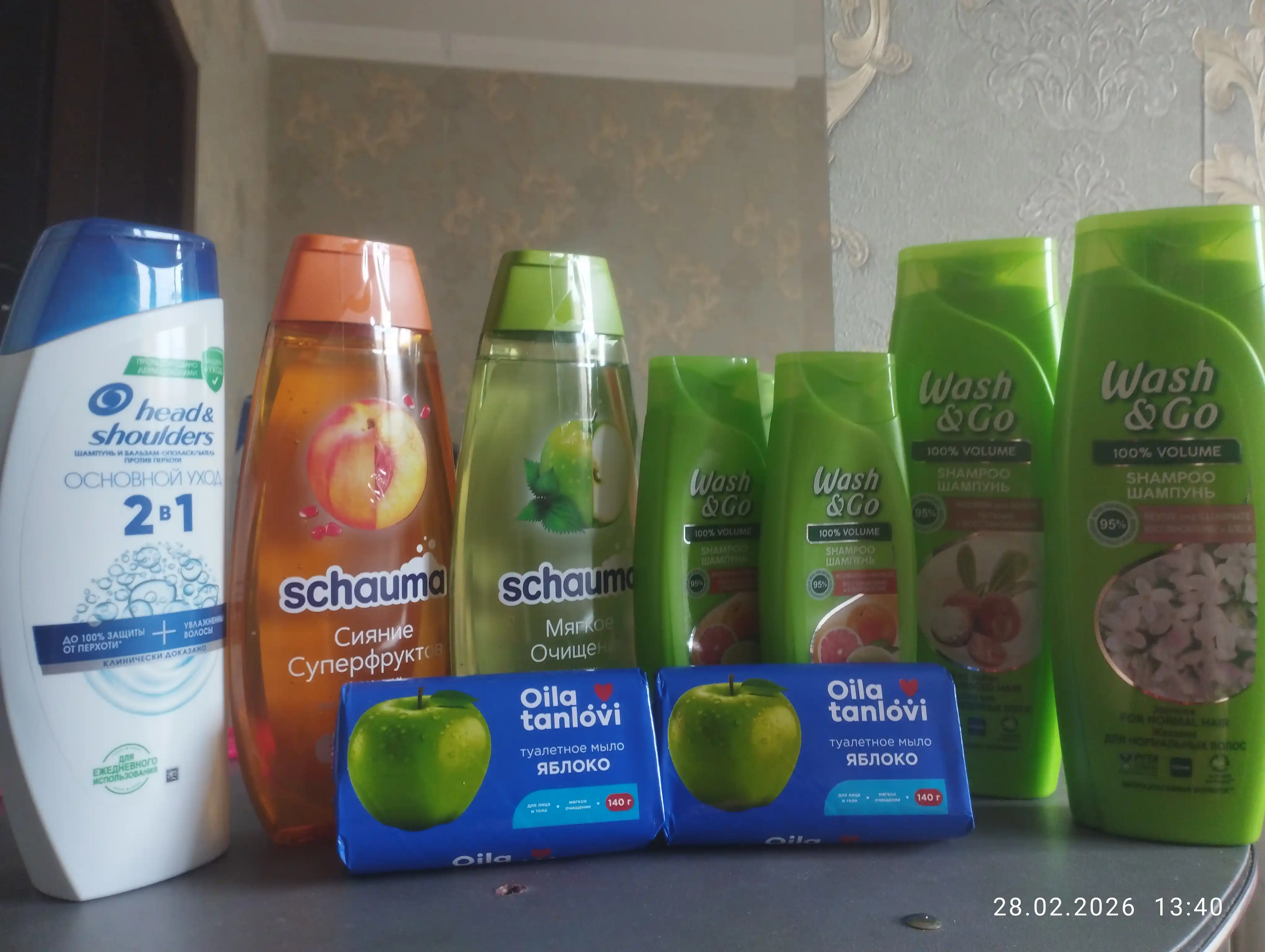 Шампунь для волос Wash&Go, с маслом ши, для поврежденных волос, 360 мл