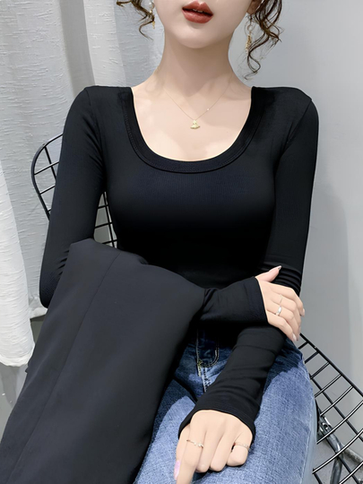 Топ, лонгслив с открытыми плечами - 