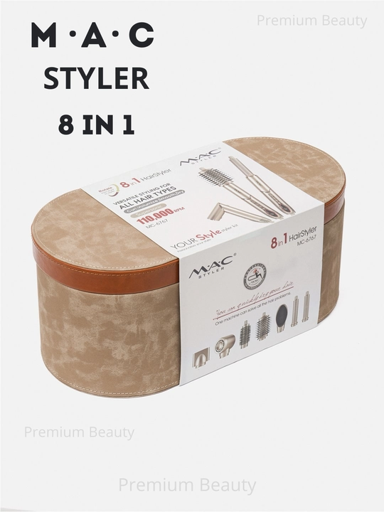 Professional fen stayler MAC-6767 fen LED displey, 8 tasi 1 soch turmaklagichi, Dyson