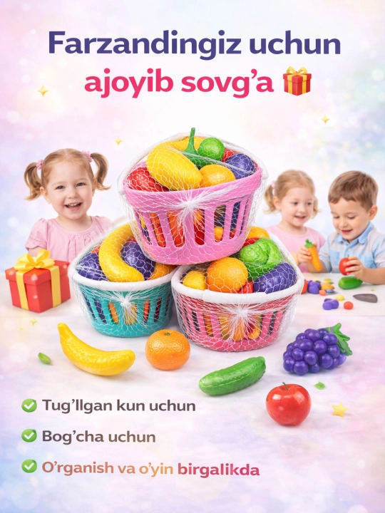 Meva savat bolalar uchun o'yinchoq