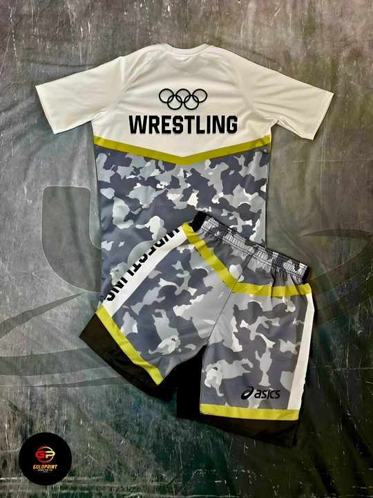 Wrestling United World Sports шорты и футболка, 2 в 1, рестлинг униформа ММА униформа