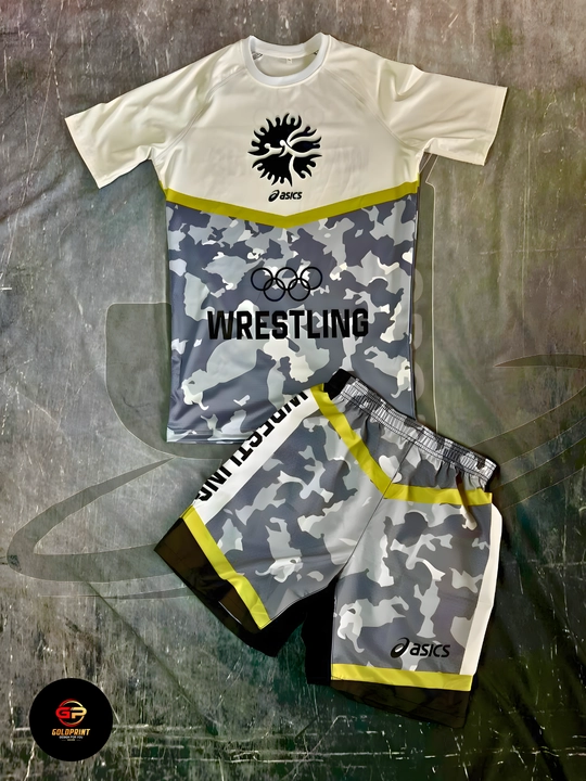 Wrestling United World Sports шорты и футболка, 2 в 1, рестлинг униформа ММА униформа