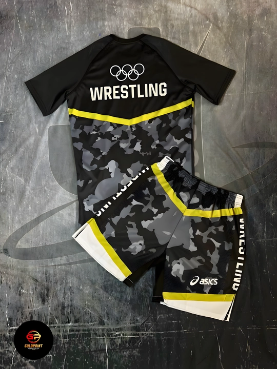 Wrestling United World Sports шорты и футболка, 2 в 1, рестлинг униформа ММА униформа