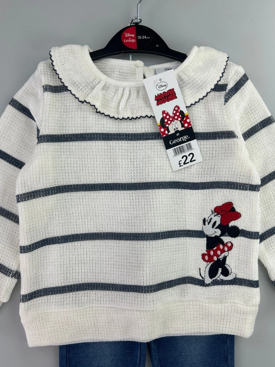 Детский костюм для девочек KIABI Minnie Mouse, свитшот, джинсы