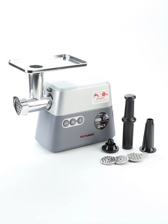 Go‘sht maydalagich SHIVAKI-MG-635, 2000 Vt, 1.5 kg/min, 2 tezlik, 3 ta panjara