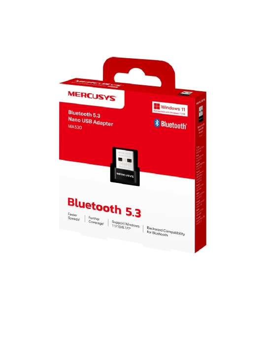 Сверхкомпактный USB‑адаптер с поддержкой Bluetooth 5.3 Mercusys MA530