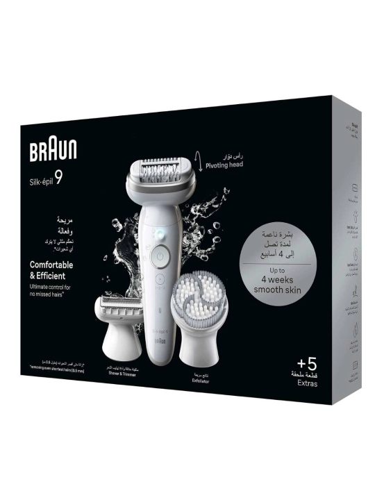 Эпилятор Braun Silk-epil 9061  3D: плавающая головка, 40 пинцетов - 