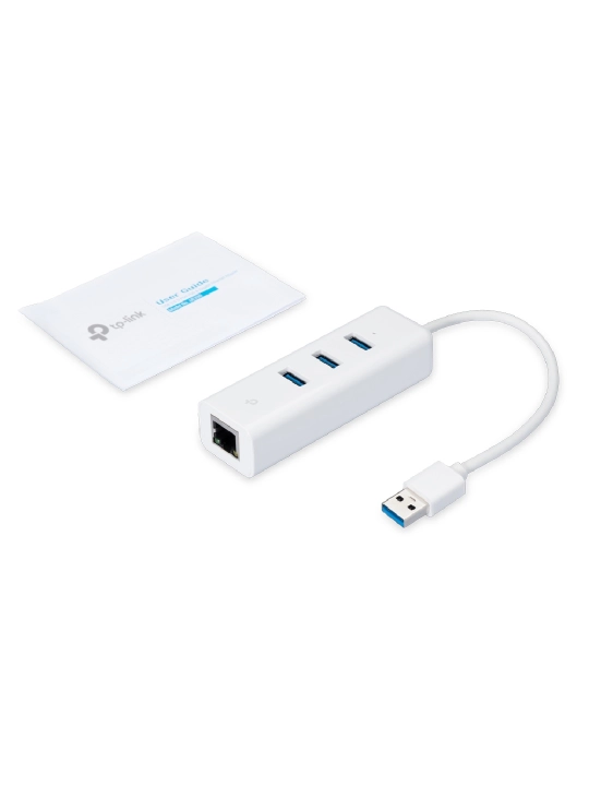 3-портовый концентратор USB 3.0 с гигабитным Ethernet-адаптером TP-LINK UE330 / UE330C