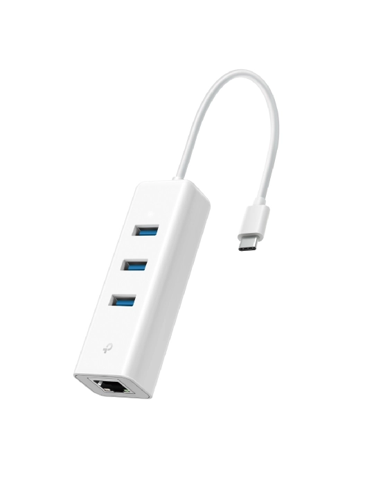 3-портовый концентратор USB 3.0 с гигабитным Ethernet-адаптером TP-LINK UE330 / UE330C