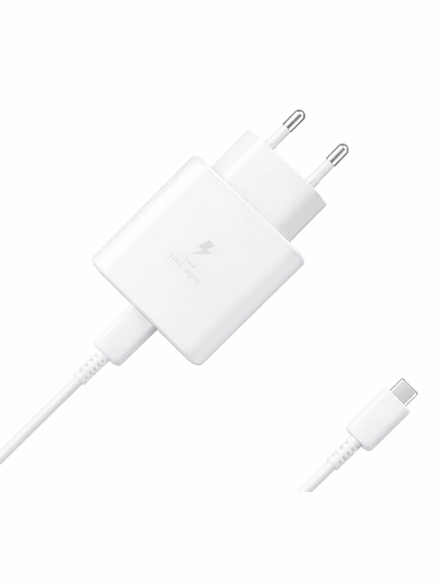 45W PD adapter, USB-C tezkor zaryadlovchi, kabel bilan