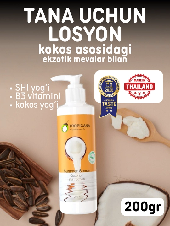 Tropicana tana losoni, tana losуoni, 200 ml, 2 ta xushbo'y hid - 