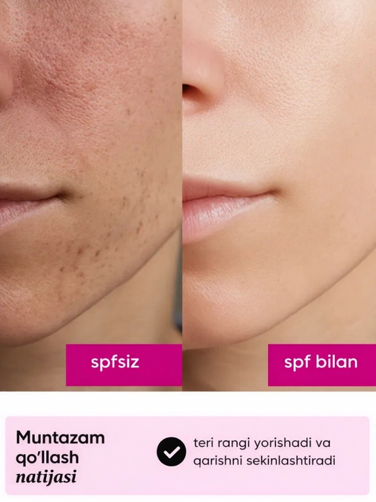 Yuz va tana uchun quyoshdan himoyalovchi krem-gel SPF 50 - namlovchi va oqartiruvchi 50 ml