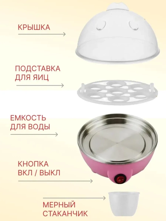 Электрическая яйцеварка — быстро и удобно, на 7 яиц