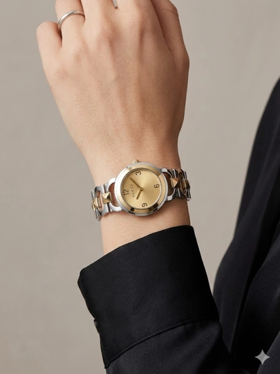 Женские часы GUCCI. Наручные часы для женщин. Кварцевый механизм. В подарочной коробке — WTCLINE-GUCCI2-ЗОЛОТ