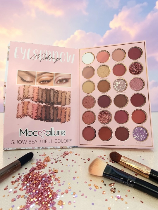 Kitob shaklidagi ten ko'zoynak palitrasi, qizarish,yashiruvchi,Moccoallure 94 xil rang
