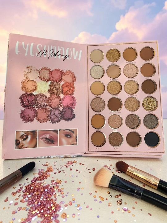Kitob shaklidagi ten ko'zoynak palitrasi, qizarish,yashiruvchi,Moccoallure 94 xil rang