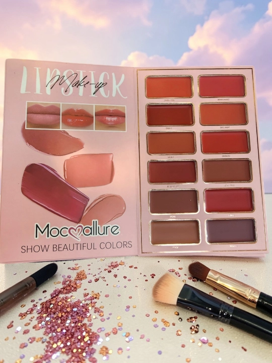 Kitob shaklidagi ten ko'zoynak palitrasi, qizarish,yashiruvchi,Moccoallure 94 xil rang