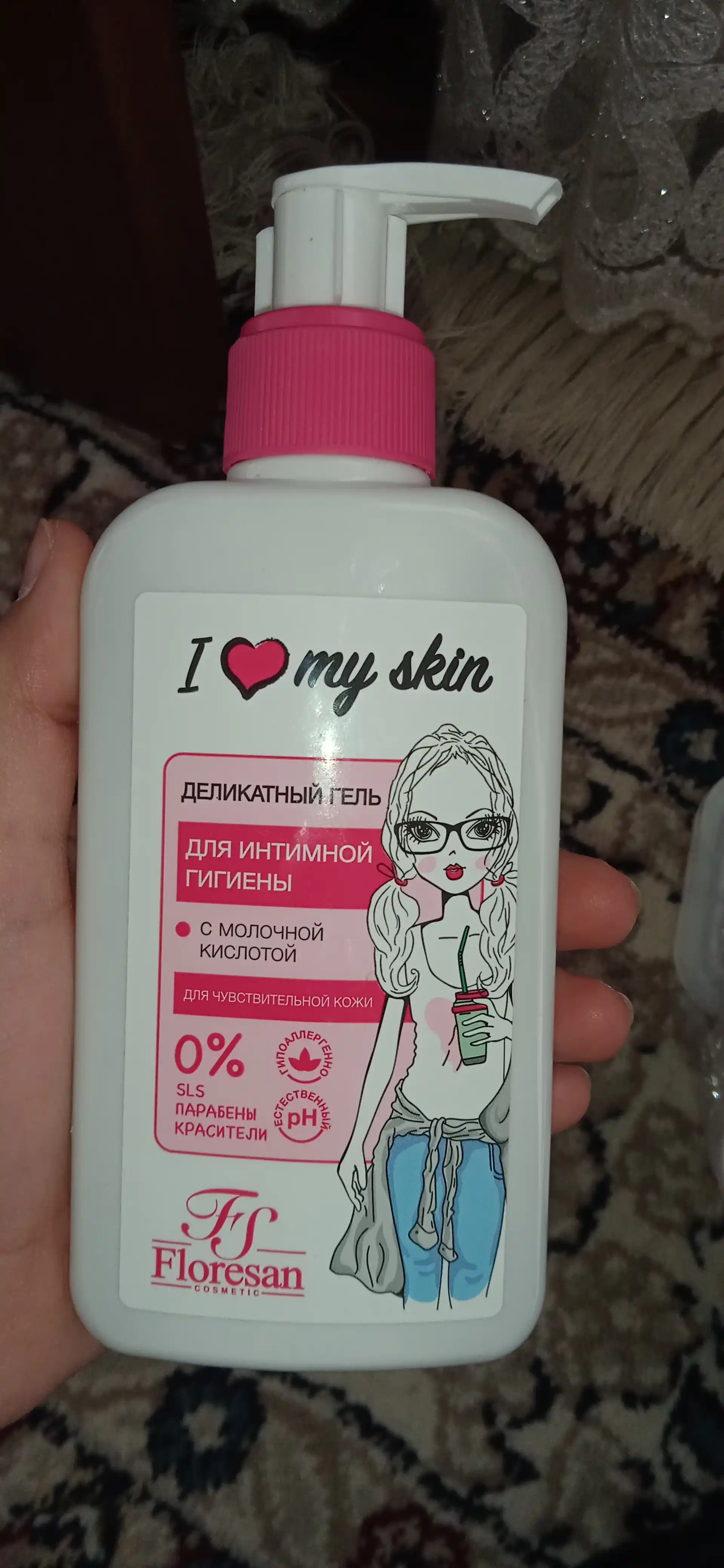 Intim gigiyena uchun nozik gel F-490 I Love My Skin, 250 ml