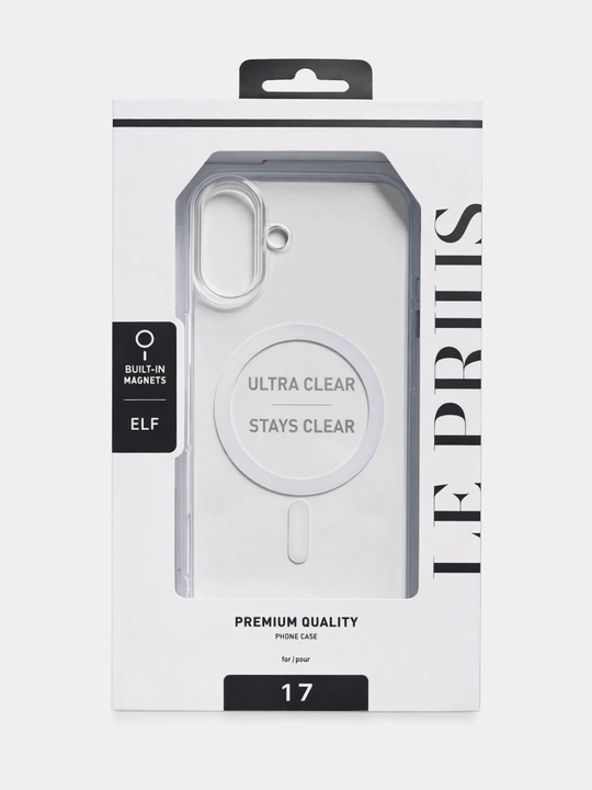 IPhone 17 va 17 Air uchun premium darajadagi Magsafe shaffof g‘ilofi. Le Prius ELF