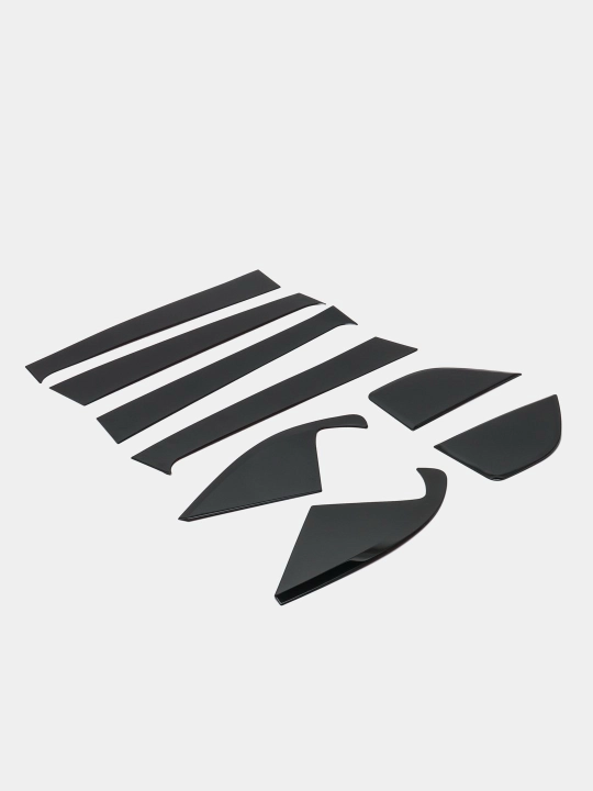 Накладки на стойки дверей Spark, Cobalt, Nexia, Lacetti, Gentra, Monza, глянцевые