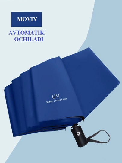 Автоматический зонт — для женщин и мужчин, устойчивый к ветру — SOYZARA-SOYAAAP-ТЕМНСИН