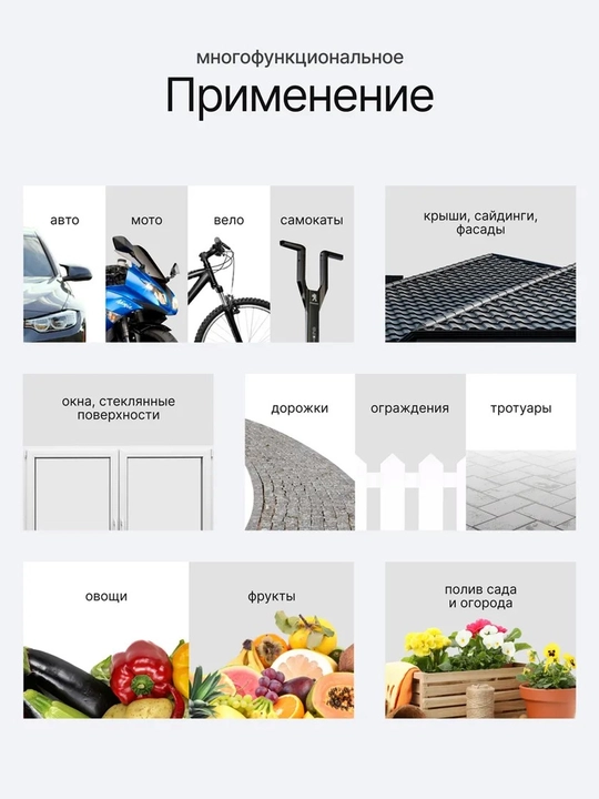 Biyoti BYT-CW06 akkumulyatorli moyka: 300 Vt, 2.4 MPa bosim va 6 l/daq sarf